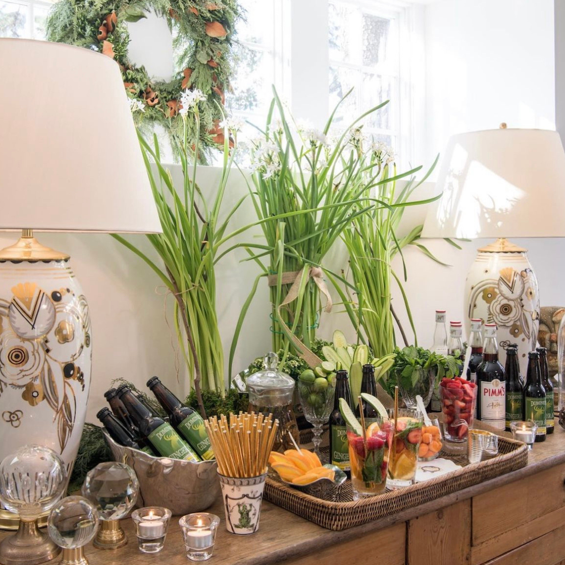 How to Style the Perfect Holiday Bar Cart