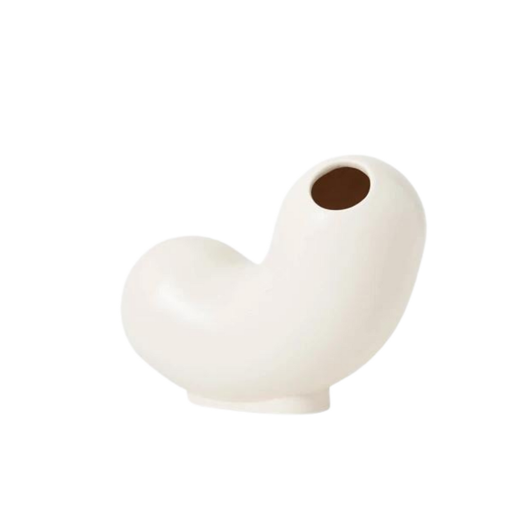White Curly Kirby Vase