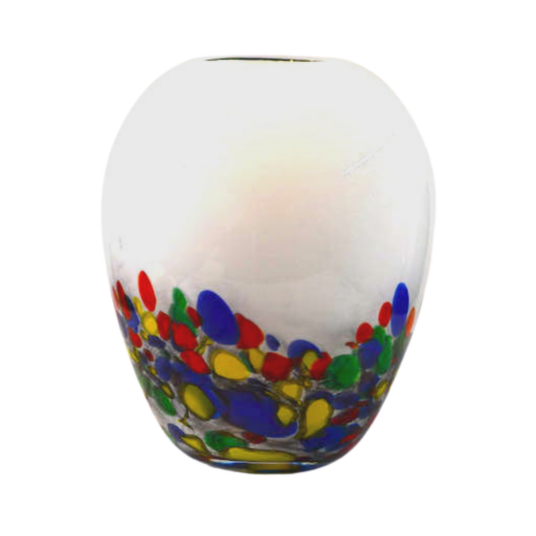1960s Murano Glass Confetti Vase