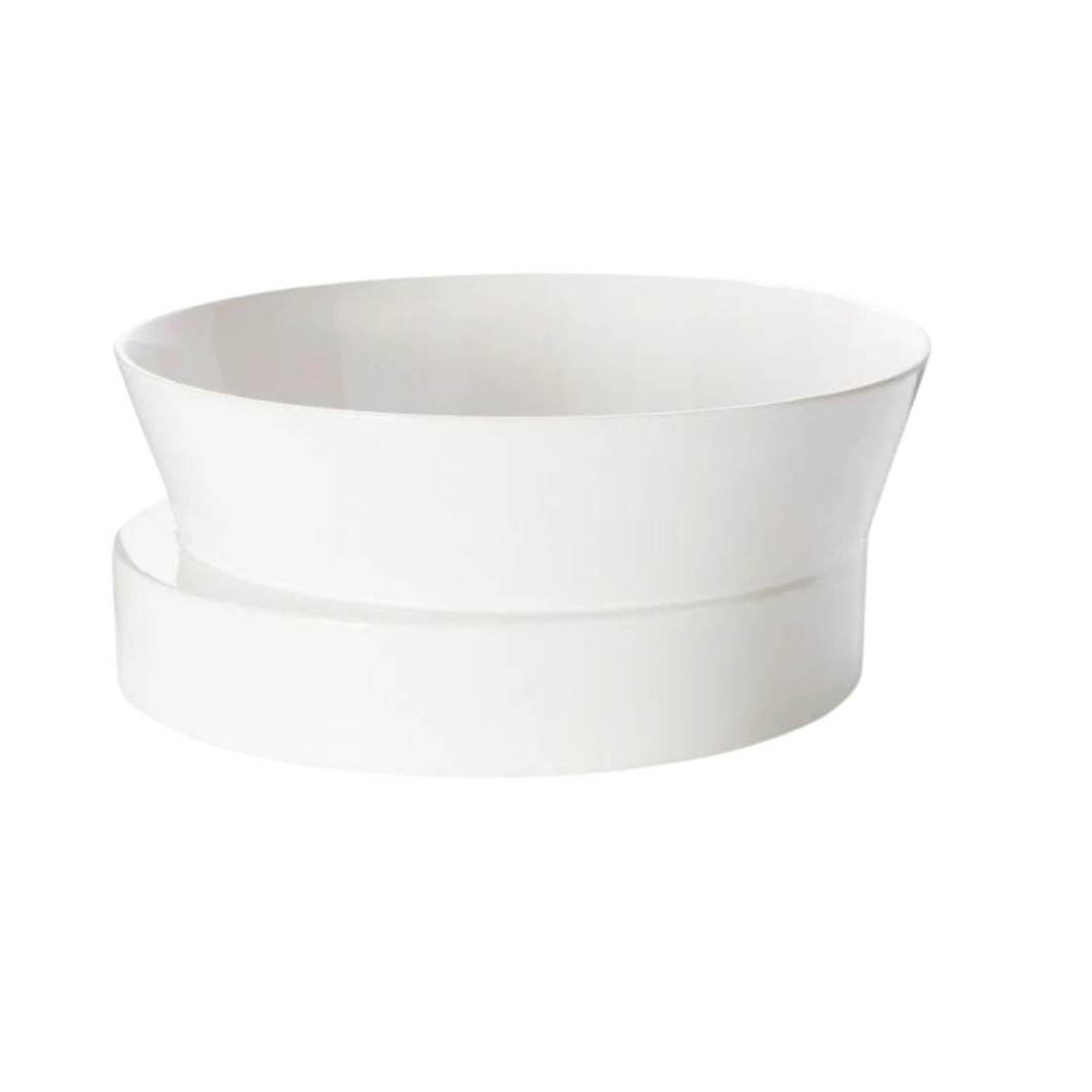 Medium White Gloss Block Bowl