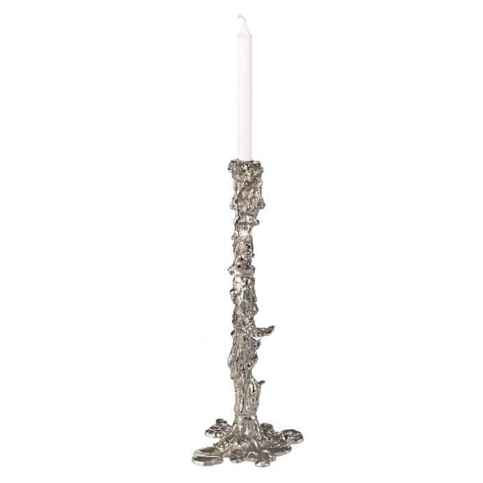 XXL Silver Drip Candle Holder